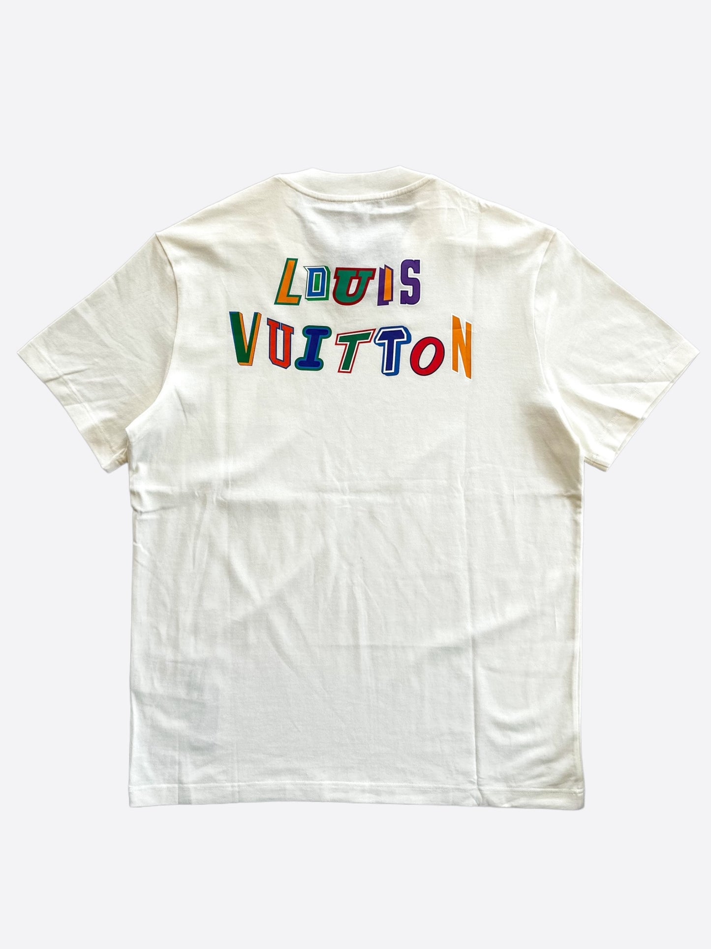 Louis Vuitton NBA White Spellout Logo T-Shirt