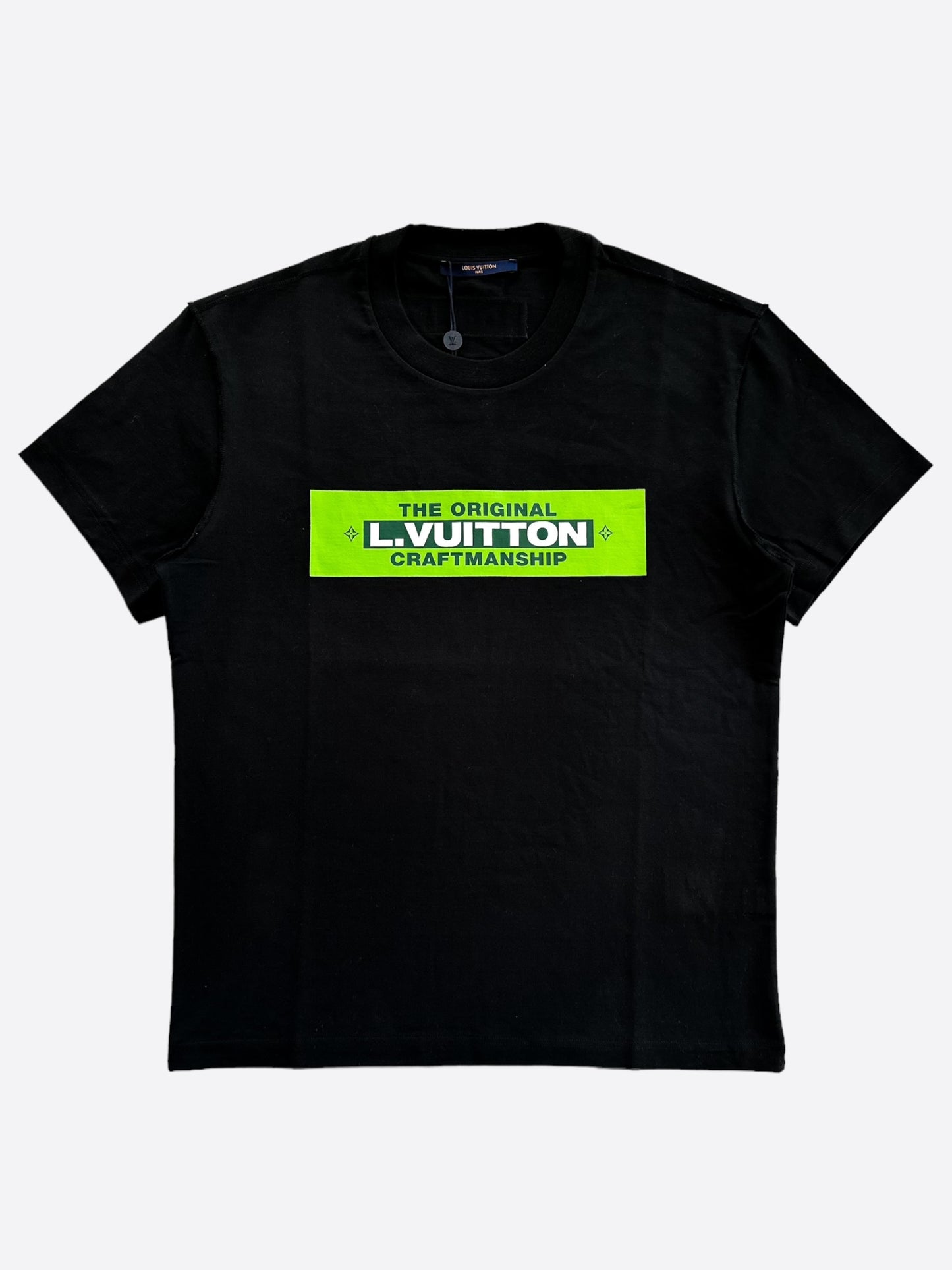 Louis Vuitton Black & Green Craftmanship T-Shirt