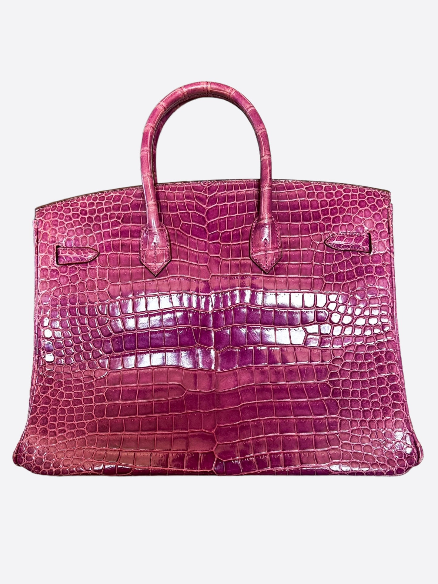 Hermes Violet Porosus Crocodile Birkin 35