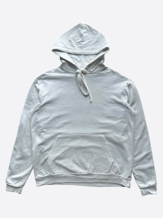 Chrome Hearts White Glow In The Dark Horseshoe Logo Hoodie
