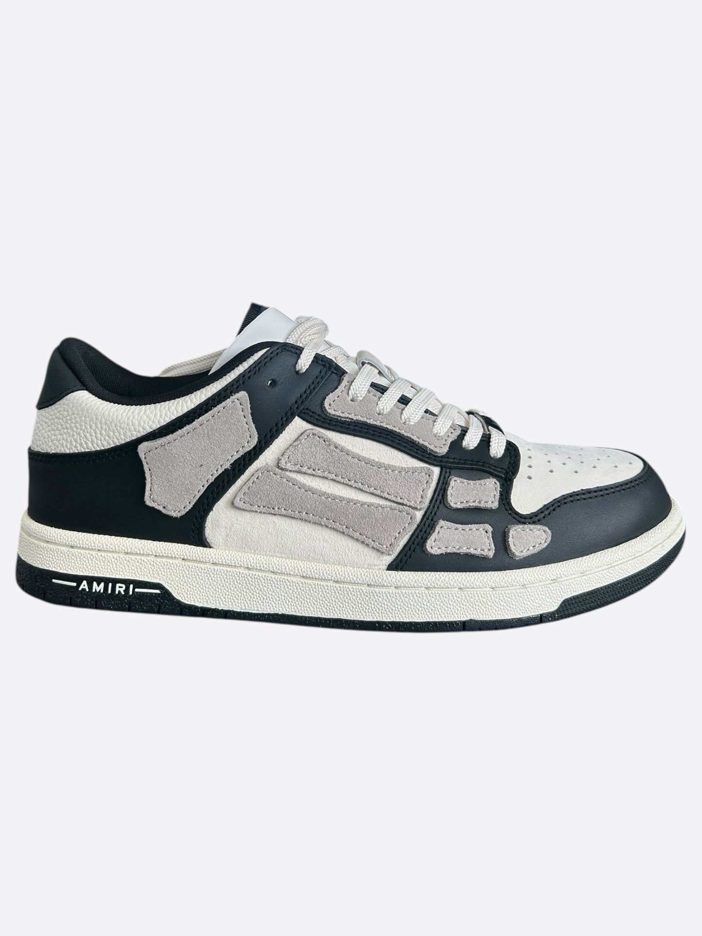 Amiri Black & White Skeleton Low Top Sneakers