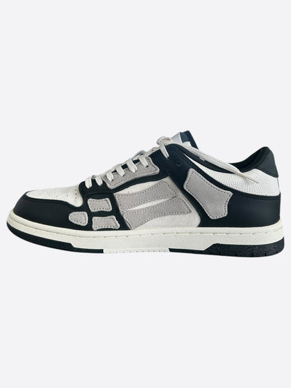 Amiri Black & White Skeleton Low Top Sneakers