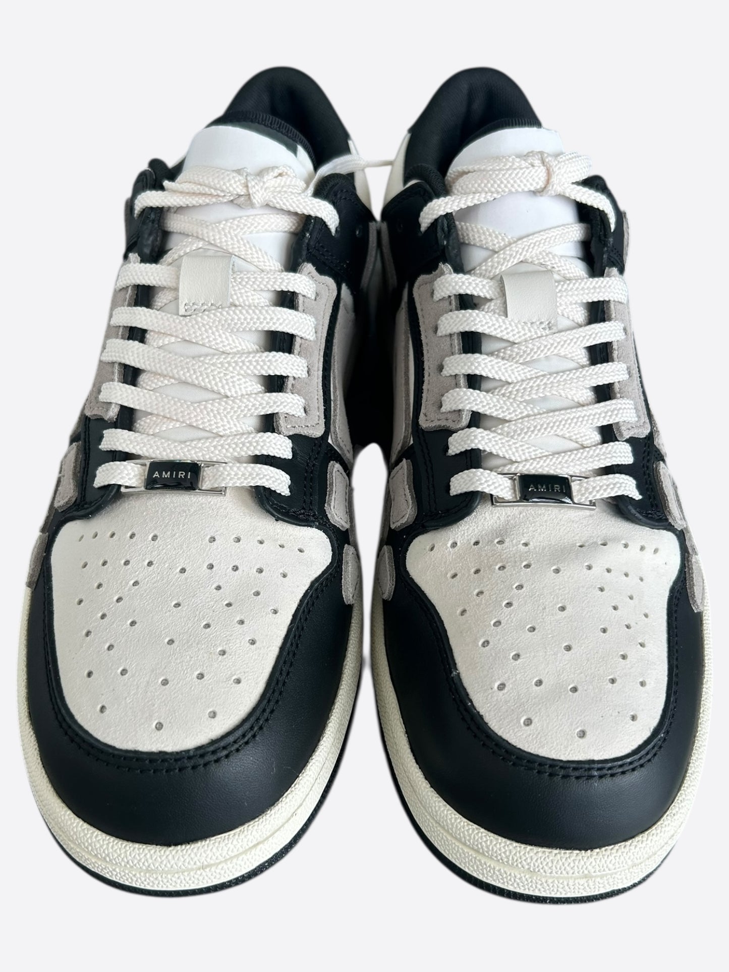 Amiri Black & White Skeleton Low Top Sneakers