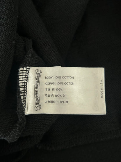 Chrome Hearts Black & White Cross Jacquard Horseshoe Logo Hoodie
