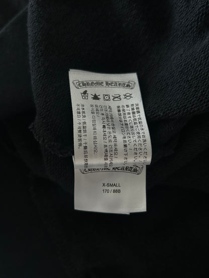 Chrome Hearts Black & White Cross Jacquard Horseshoe Logo Hoodie
