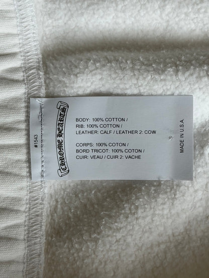 Chrome Hearts White Leopard Cross Patch Sweatpants