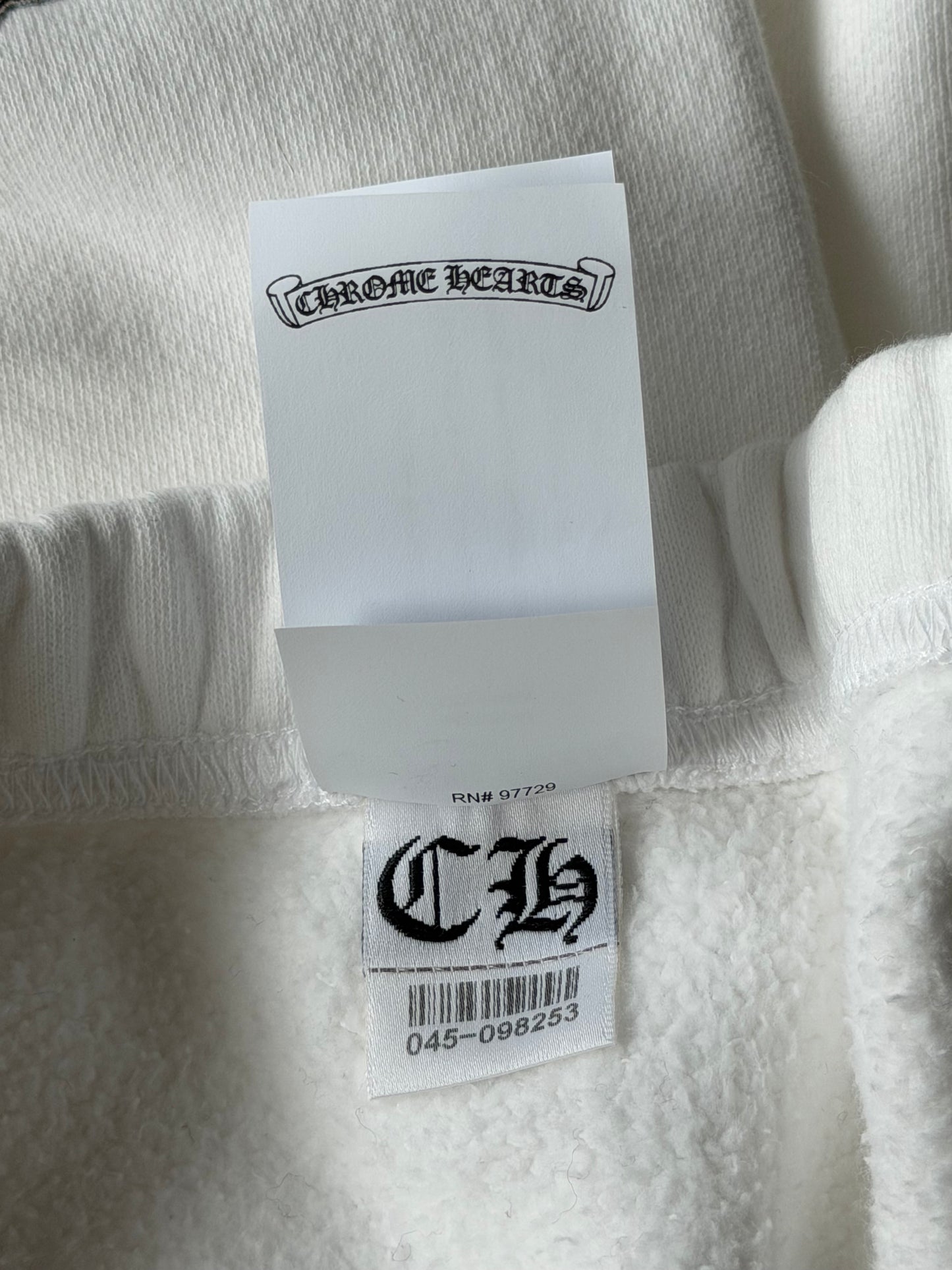 Chrome Hearts White Leopard Cross Patch Sweatpants