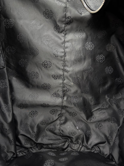 Chrome Hearts Black, White & Green Triple Cross Leather Duffel Bag