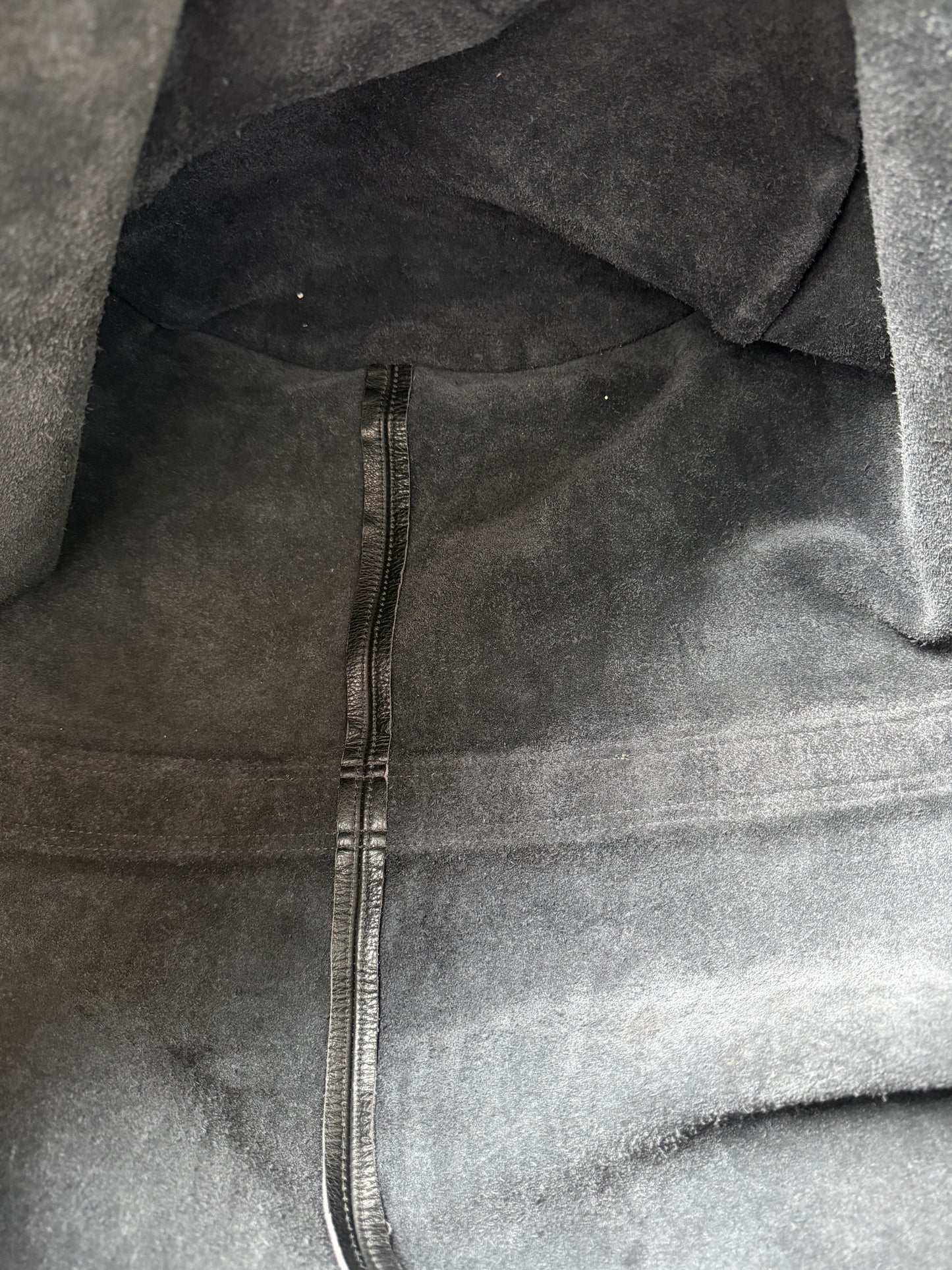 Chrome Hearts Black Leather Duffel Bag