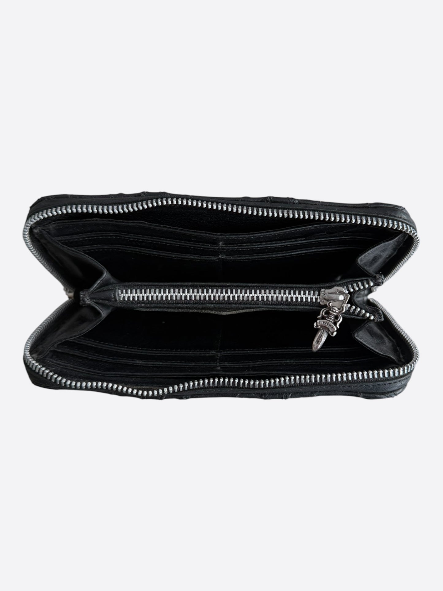 Chrome Hearts Black Cross Patch Wallet