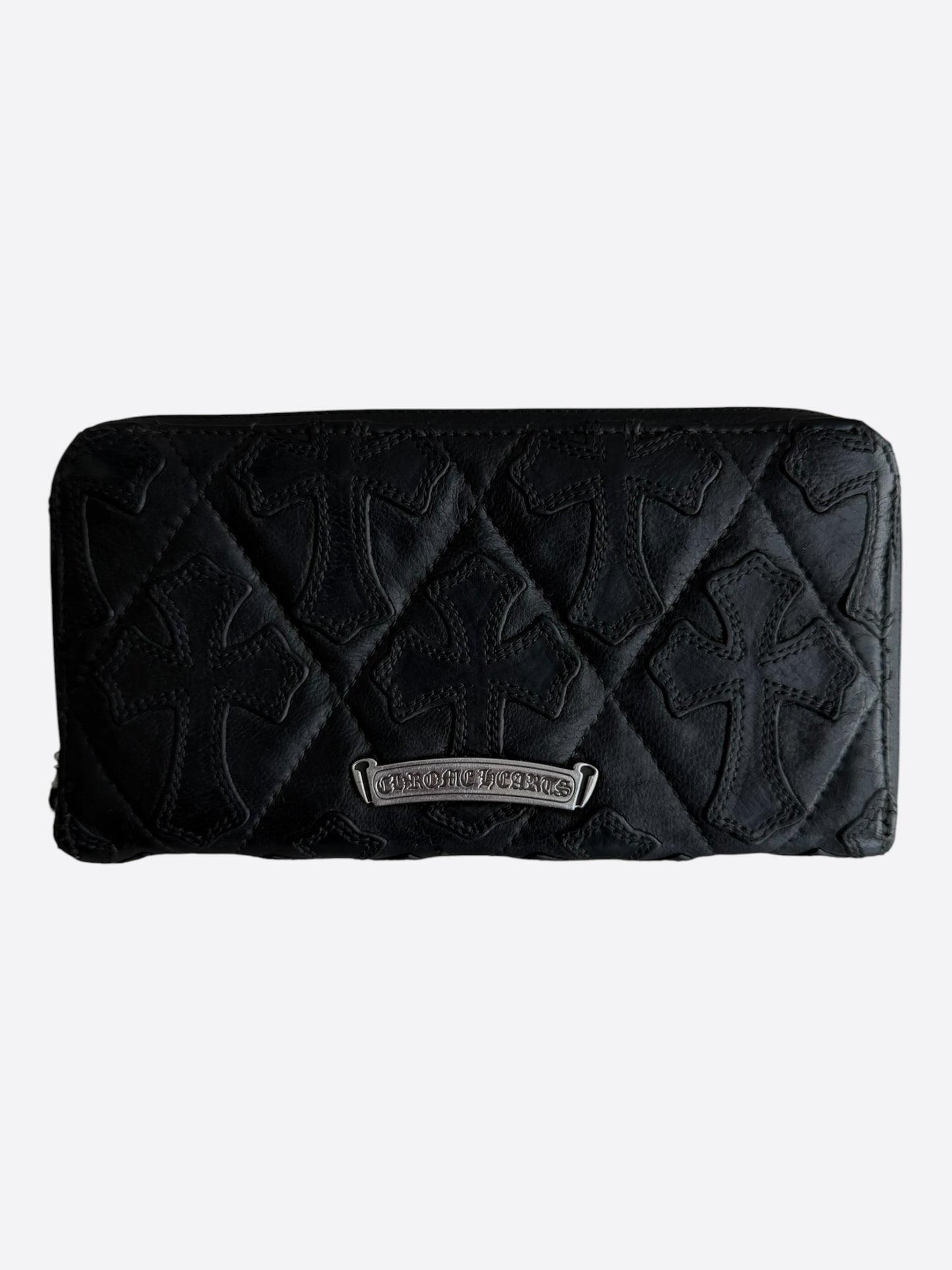 Chrome Hearts Black Cross Patch Wallet