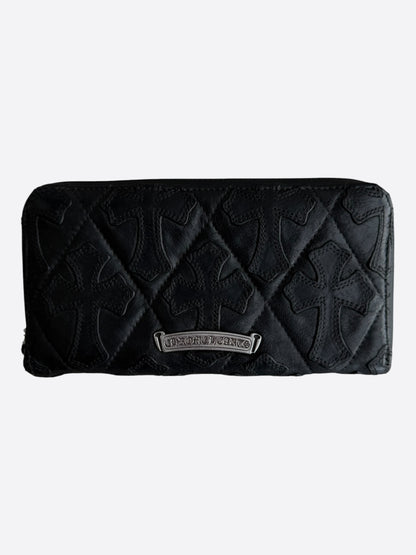 Chrome Hearts Black Cross Patch Wallet