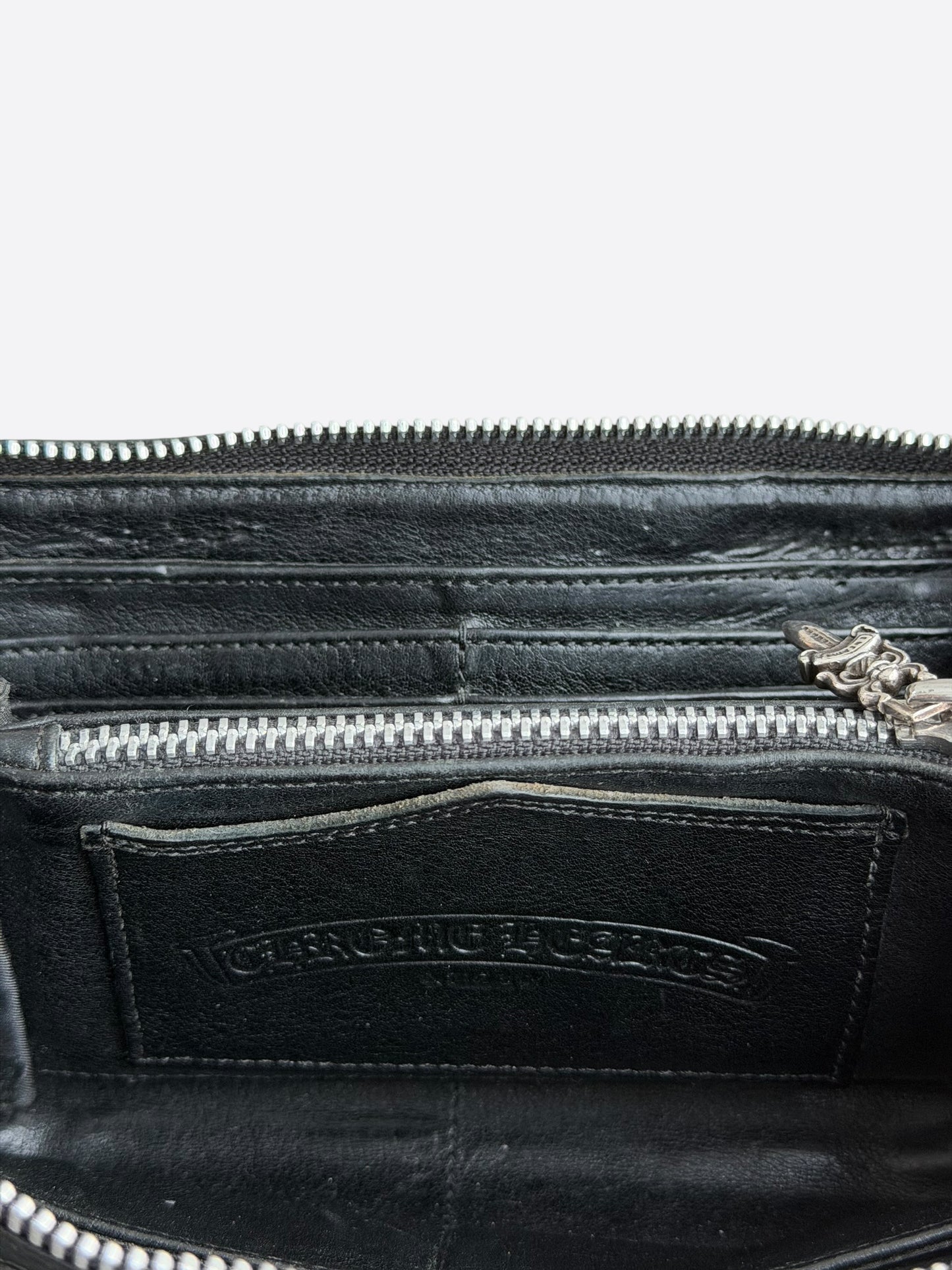 Chrome Hearts Black Cross Patch Wallet