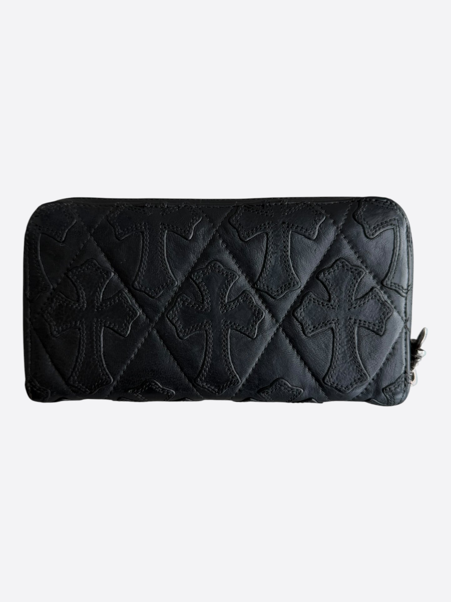 Chrome Hearts Black Cross Patch Wallet