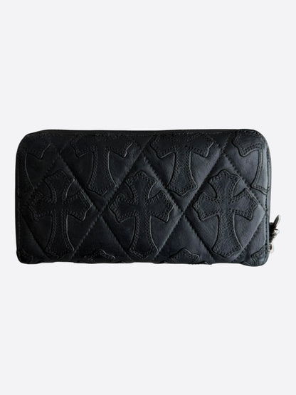 Chrome Hearts Black Cross Patch Wallet