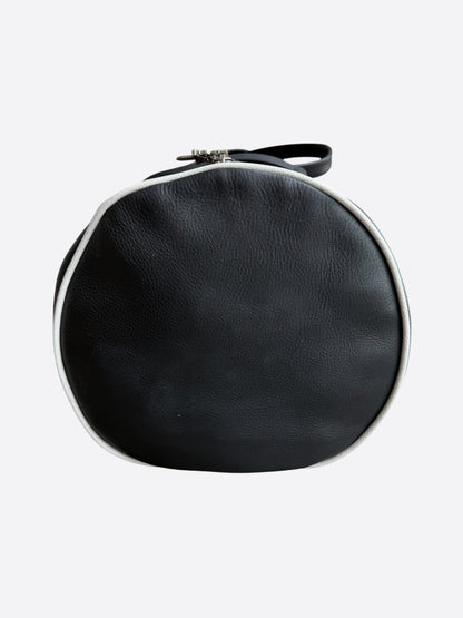 Chrome Hearts Black, White & Green Triple Cross Leather Duffel Bag