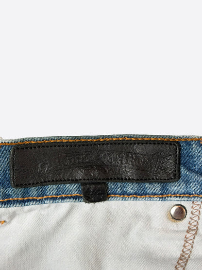 Chrome Hearts Levis Blue & Red Cross Patch Stencil Jeans