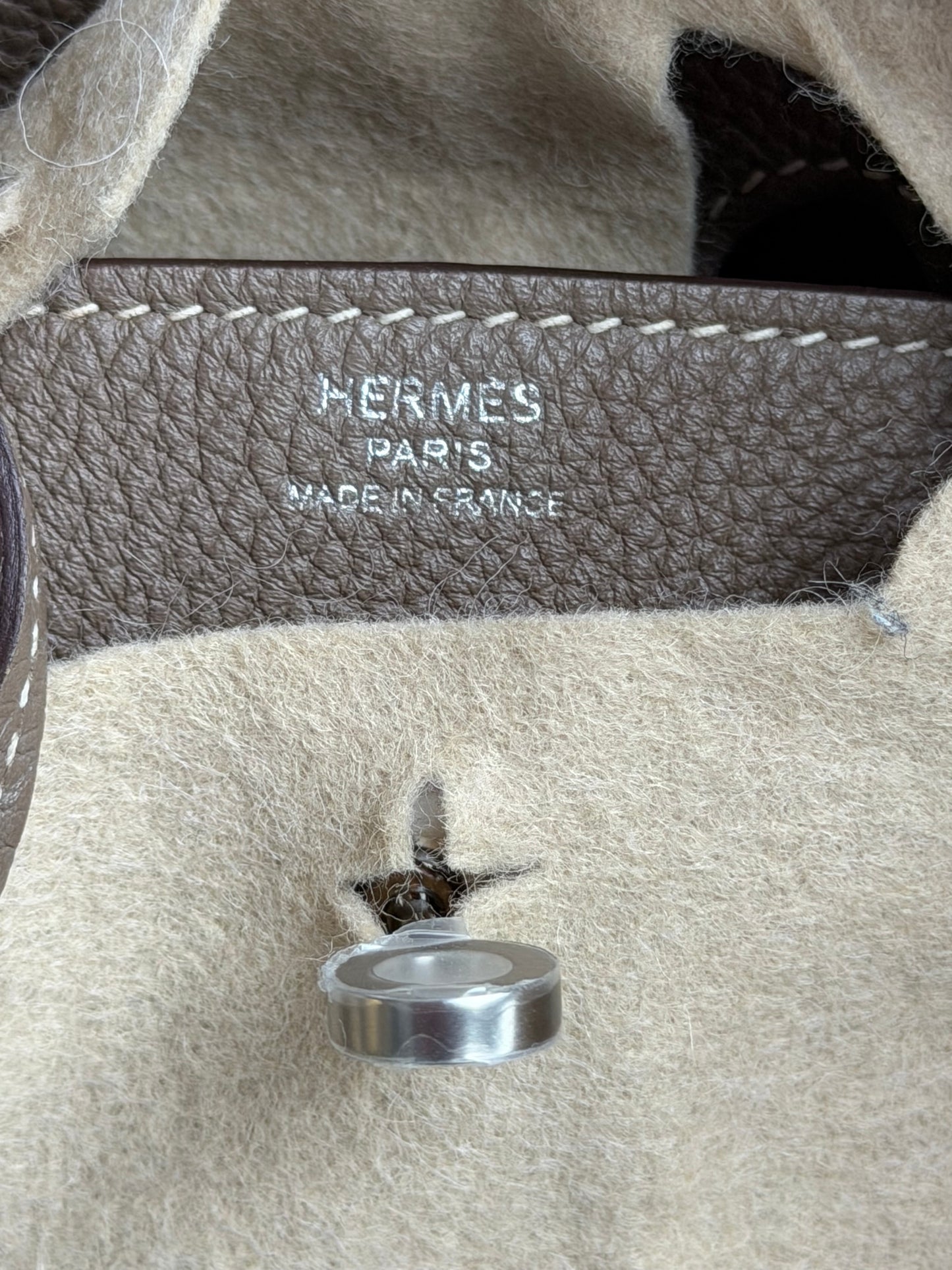 Hermes Etoupe Togo & Palladium Hardware Birkin 25