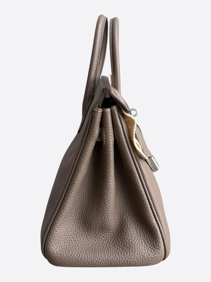 Hermes Etoupe Togo & Palladium Hardware Birkin 25