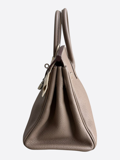 Hermes Etoupe Togo & Palladium Hardware Birkin 25