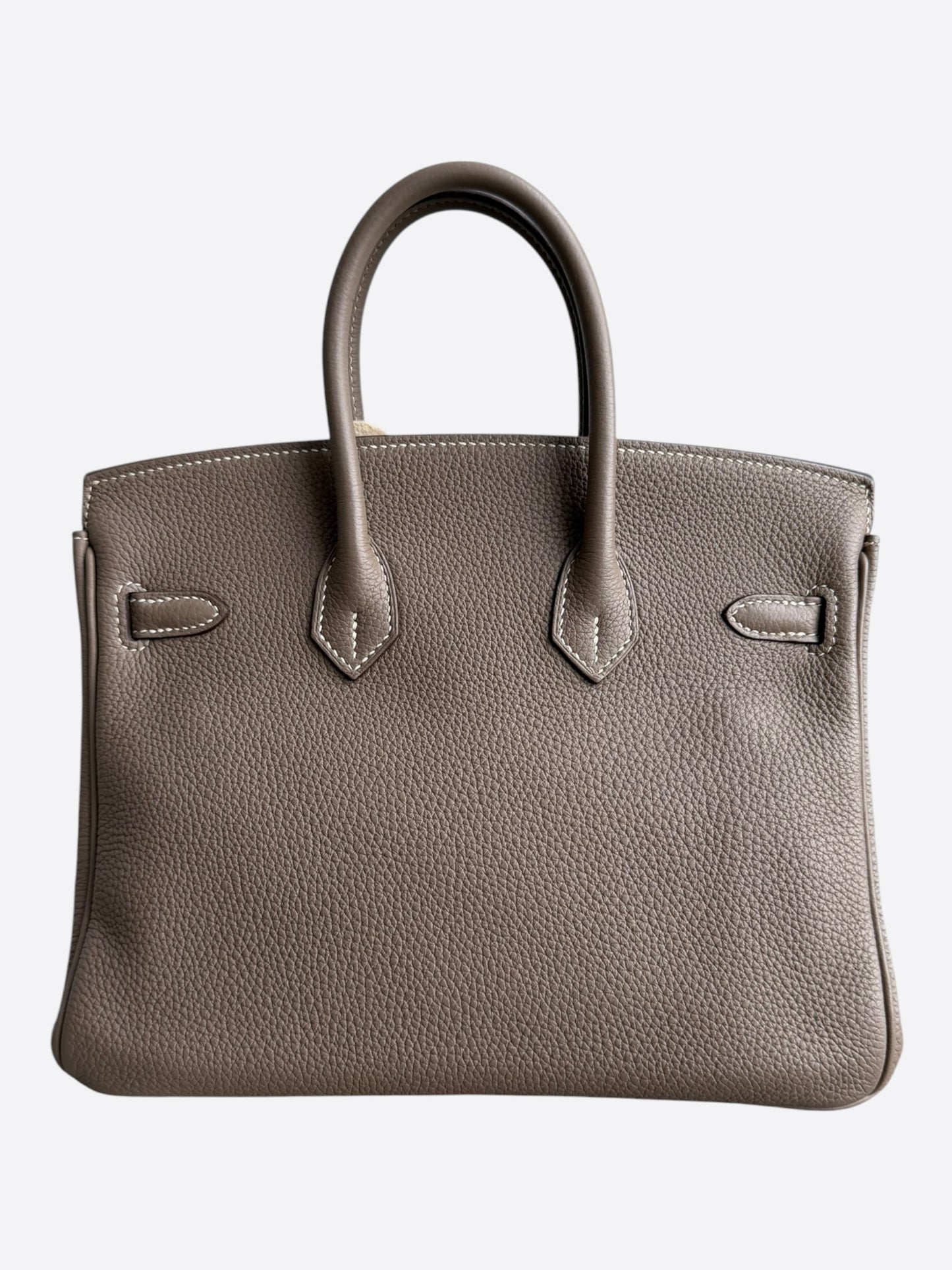 Hermes Etoupe Togo & Palladium Hardware Birkin 25