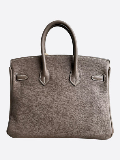 Hermes Etoupe Togo & Palladium Hardware Birkin 25