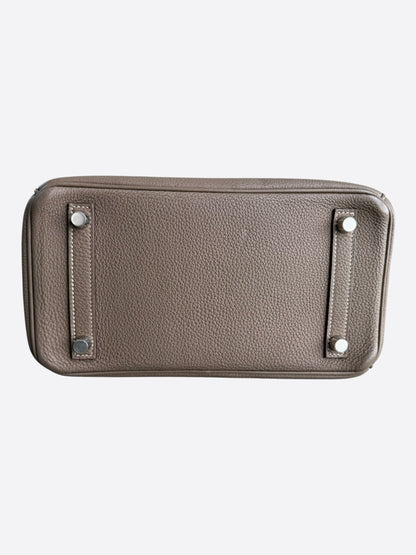 Hermes Etoupe Togo & Palladium Hardware Birkin 25