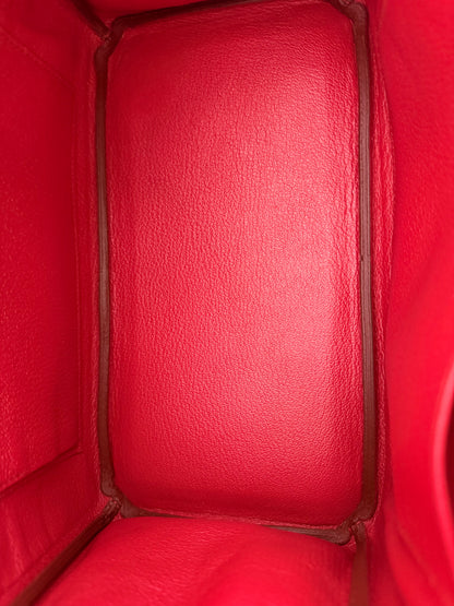 Hermes Rouge Casaque Togo & Gold Hardware Birkin 25