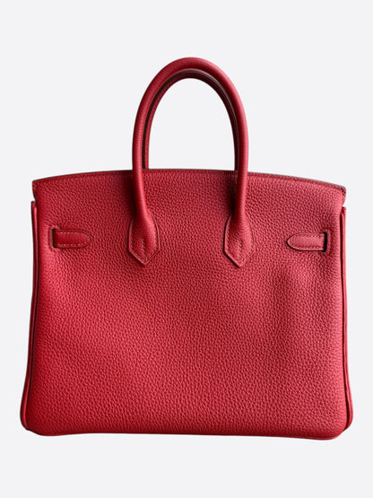 Hermes Rouge Casaque Togo & Gold Hardware Birkin 25