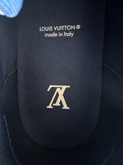 Louis Vuitton Blue & Grey EPI Leather Trainers