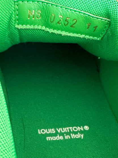 Louis Vuitton Green & Grey EPI Leather Trainers