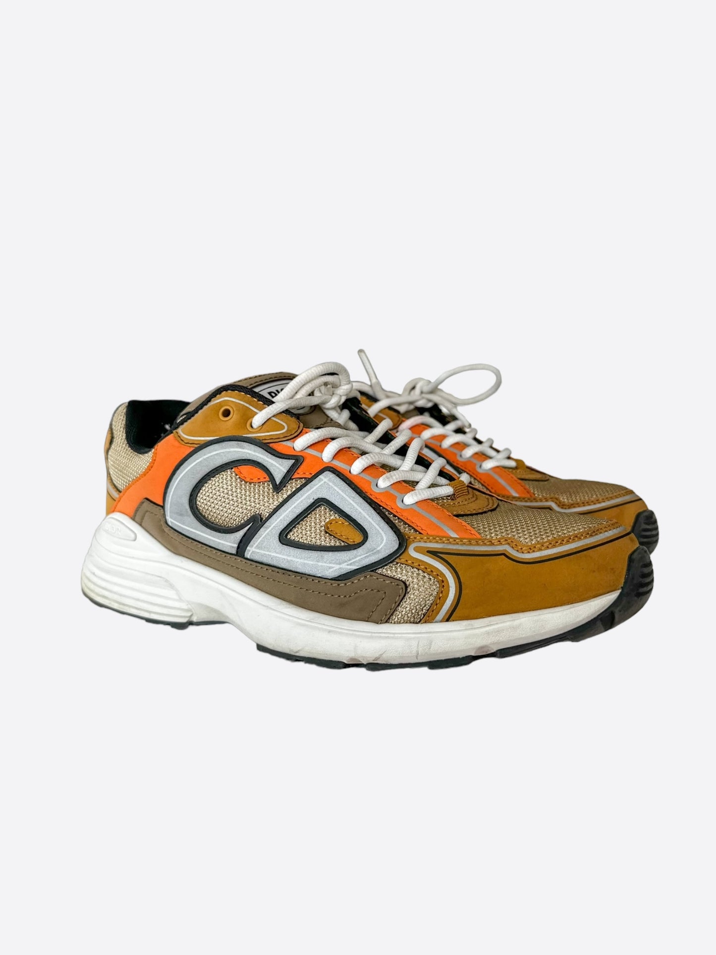 Dior Brown & Orange B30 Sneakers