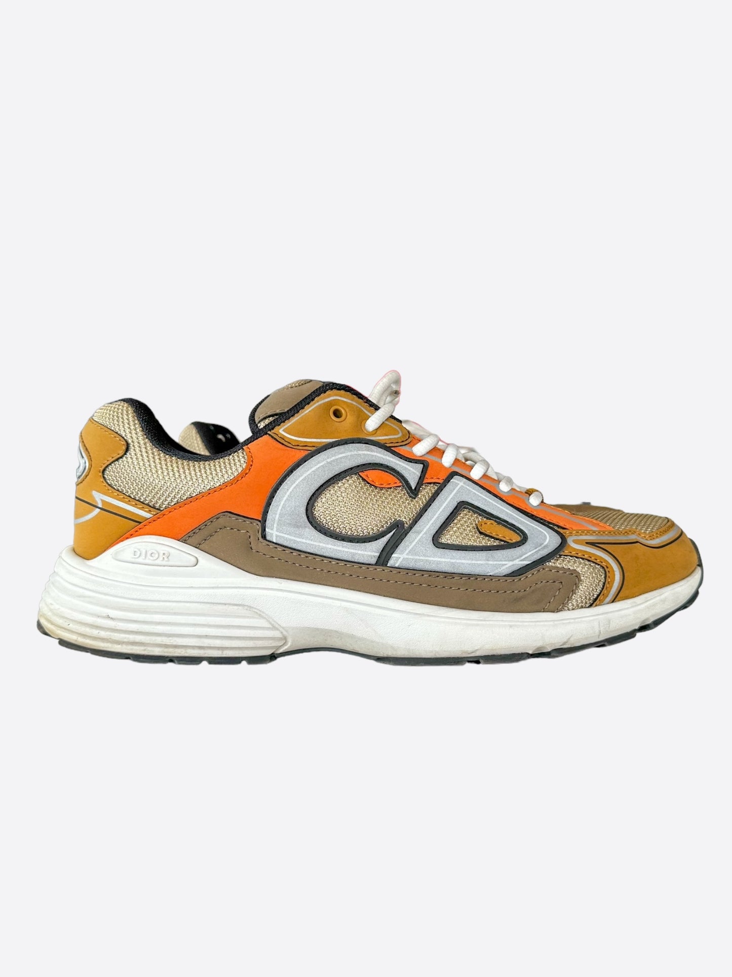 Dior Brown & Orange B30 Sneakers