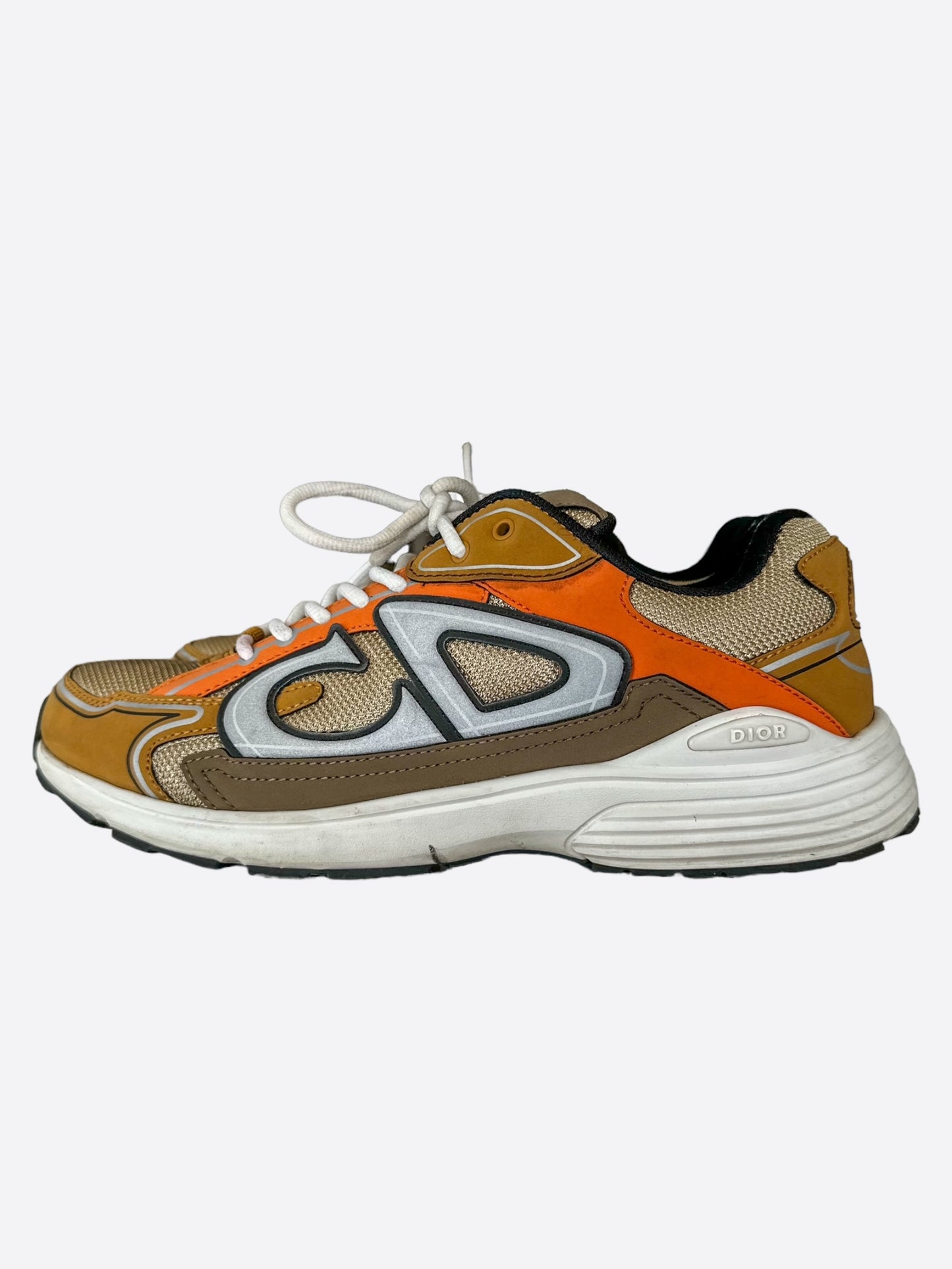 Dior Brown & Orange B30 Sneakers