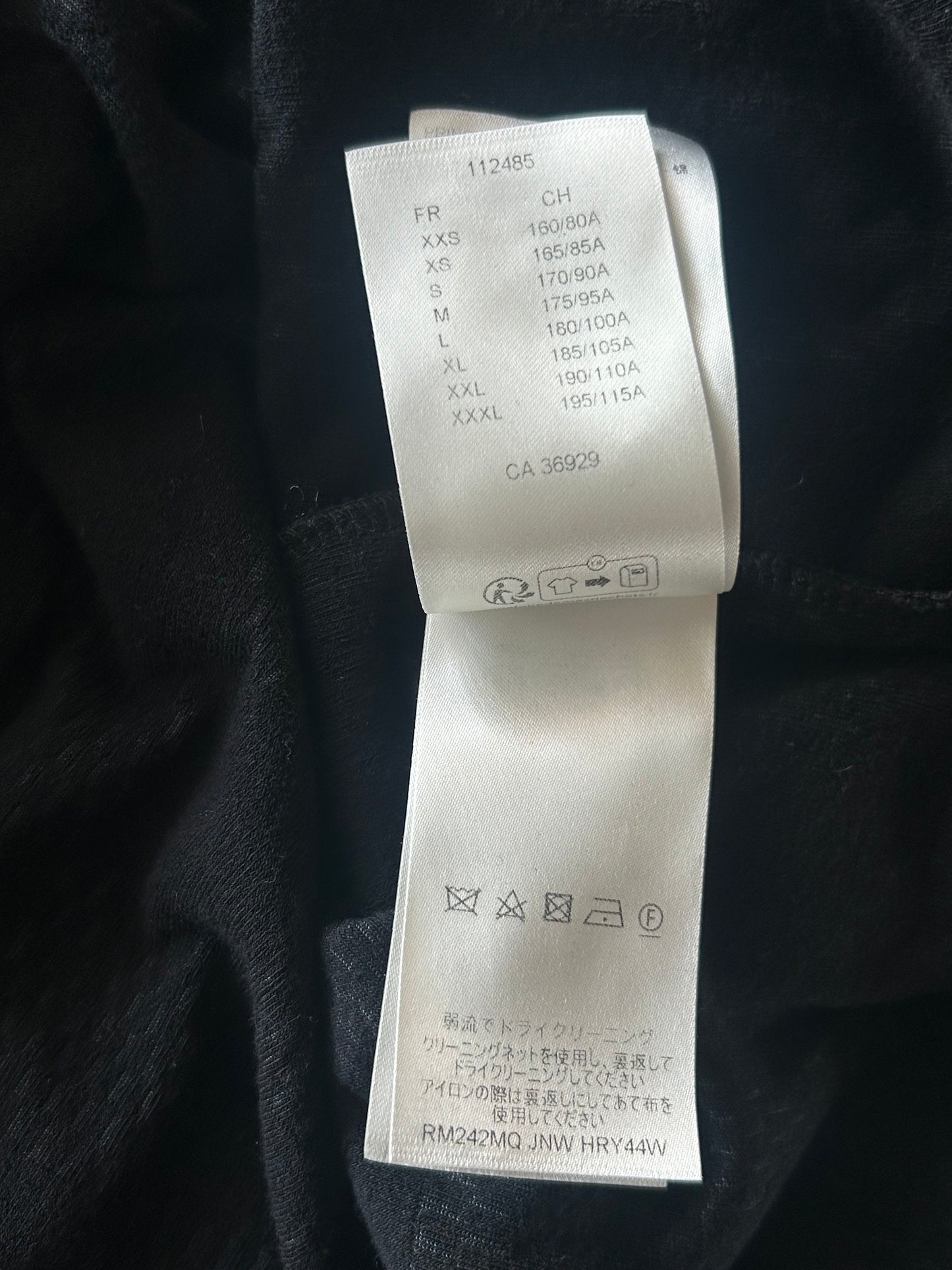 Louis Vuitton Black Damier Embroidered Logo T-Shirt