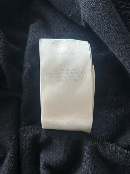 Louis Vuitton Black Damier Embroidered Logo T-Shirt