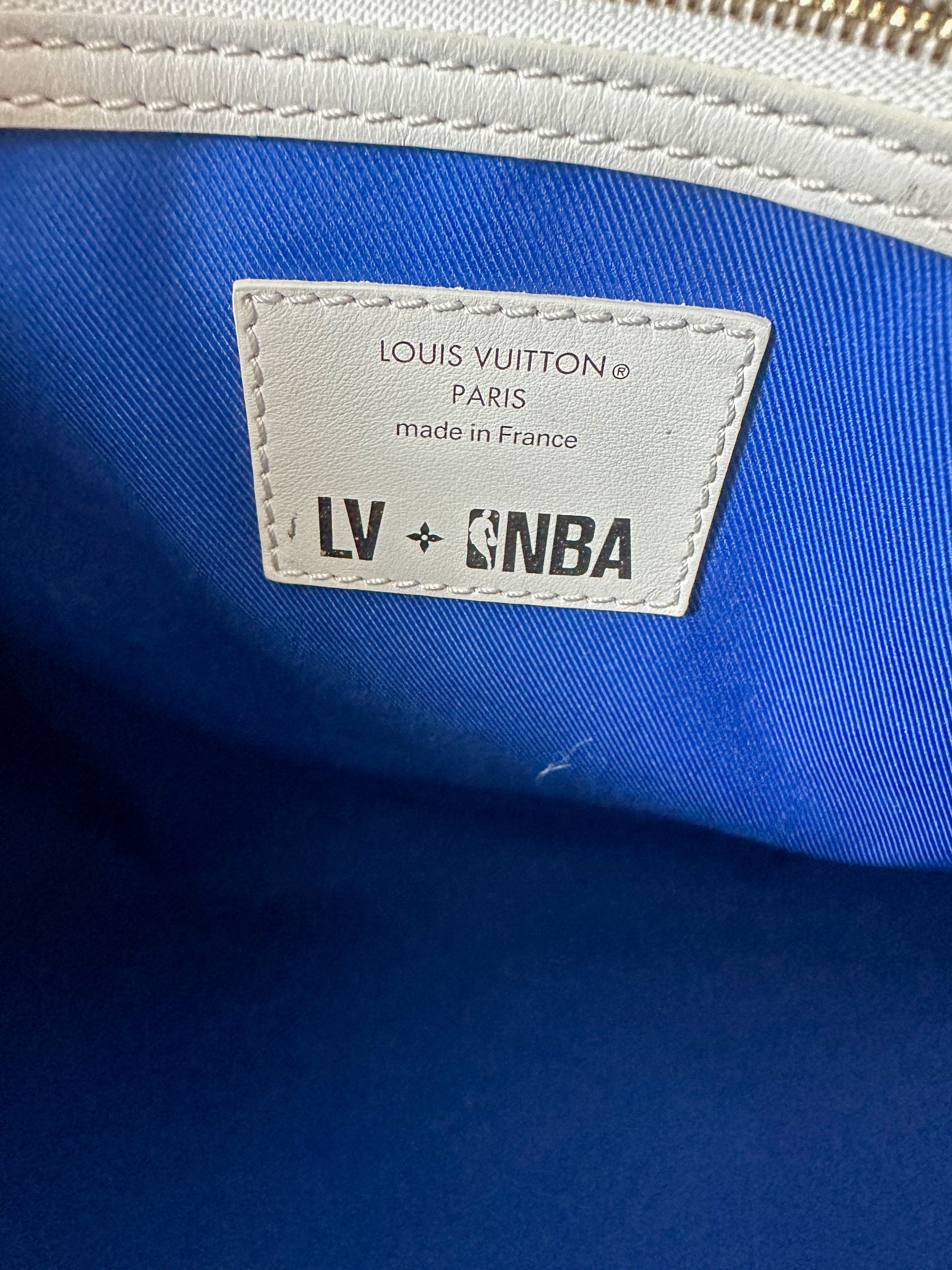 Louis Vuitton NBA Brown & White Monogram Keepall 50