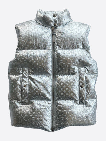 Louis Vuitton Silver Embossed Monogram Woman's Vest