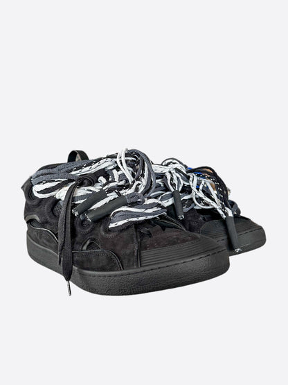 Lanvin Black Curb Oversized Sneakers