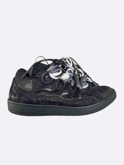 Lanvin Black Curb Oversized Sneakers