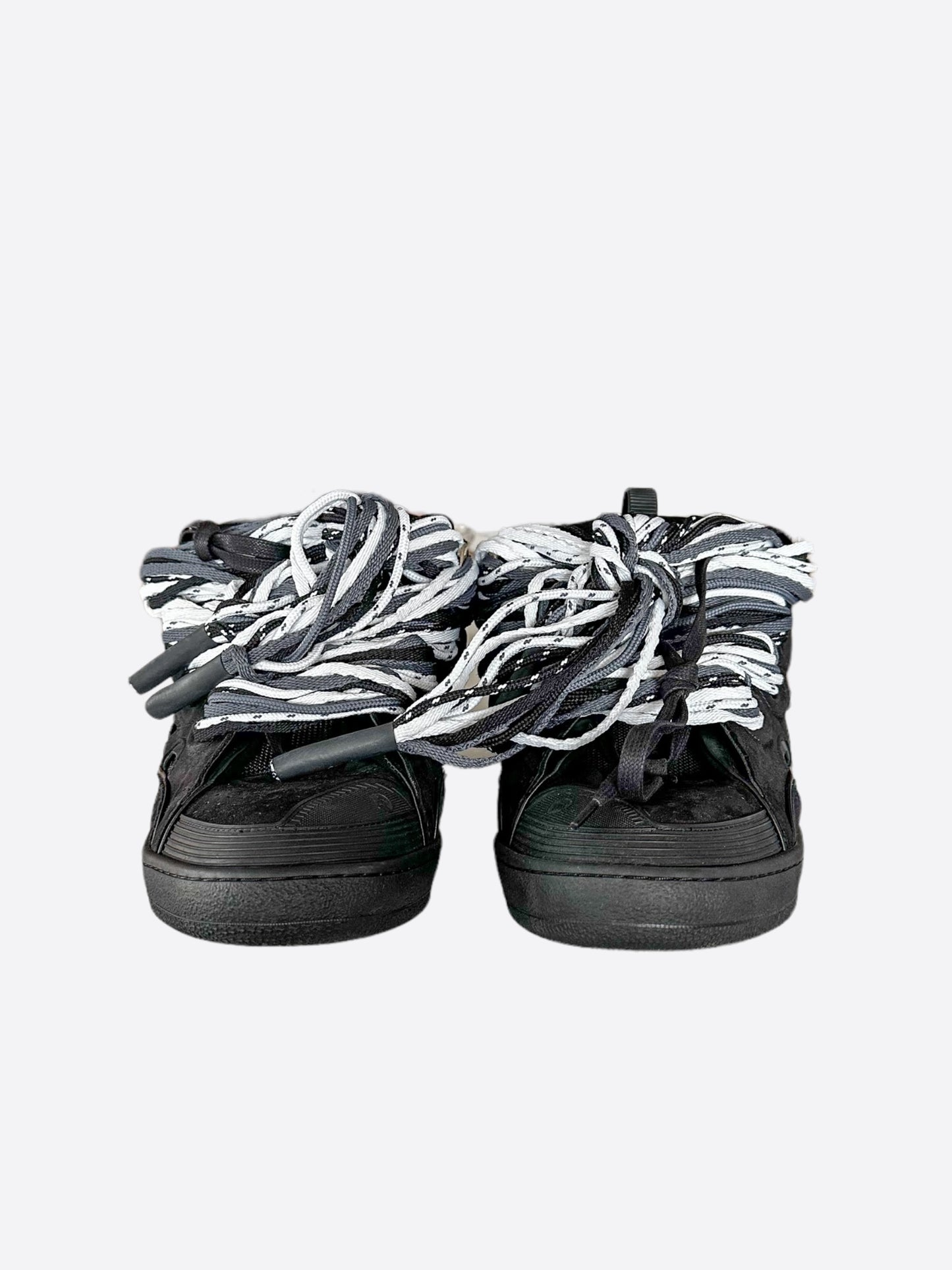 Lanvin Black Curb Oversized Sneakers