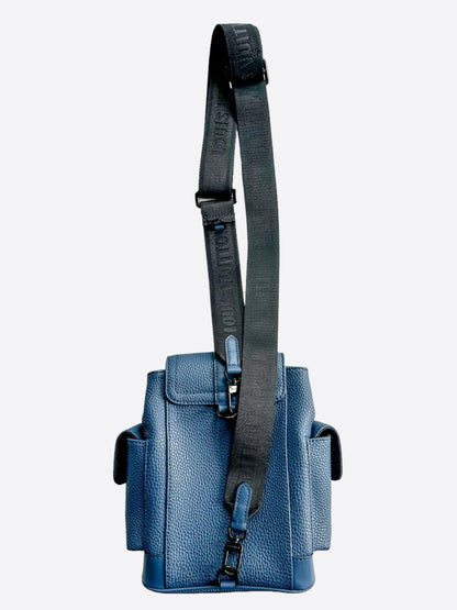 Louis Vuitton Blue Taurillon Leather Nano Christopher