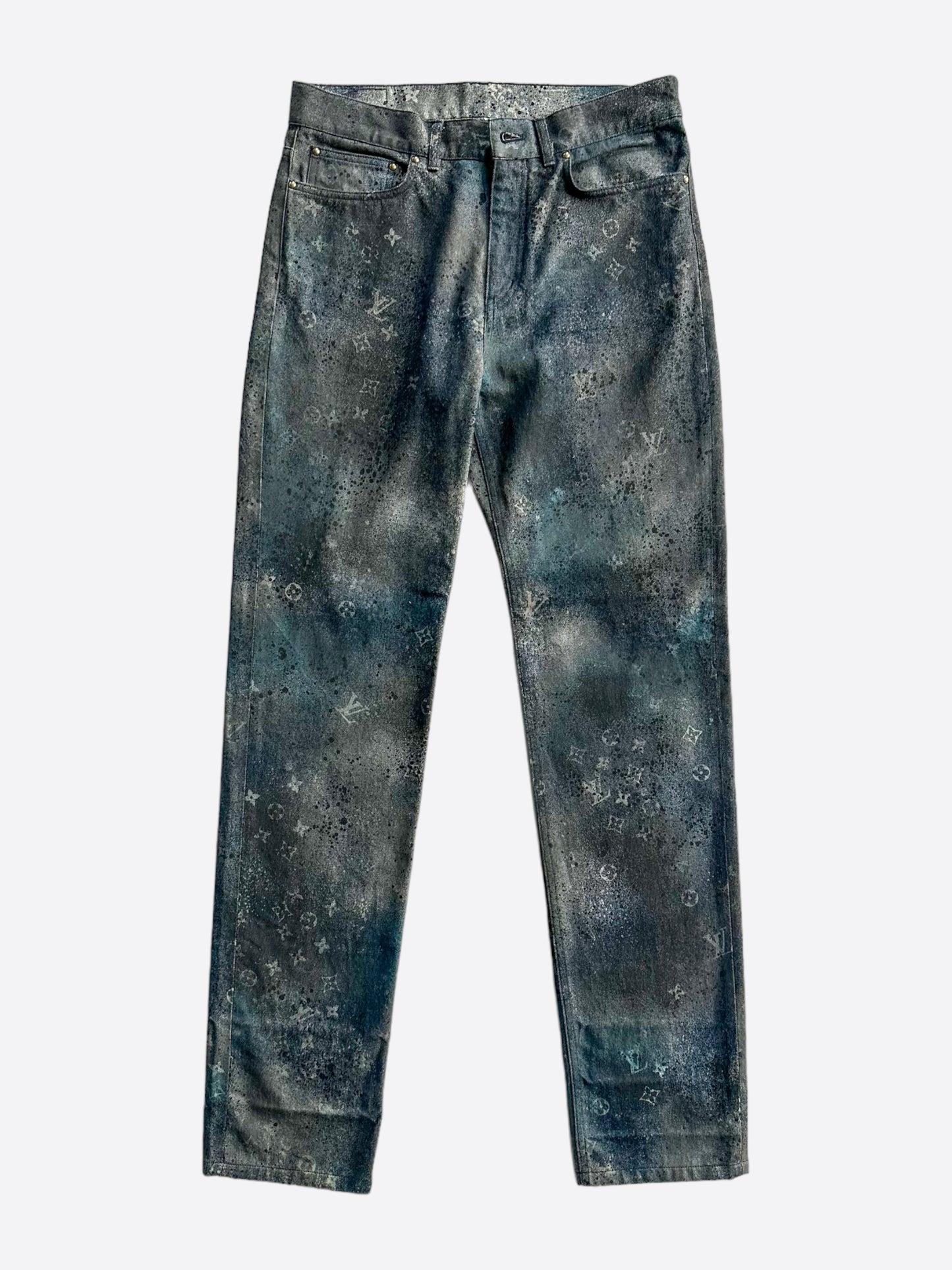 Louis Vuitton Dark Blue Galaxy Monogram Jeans