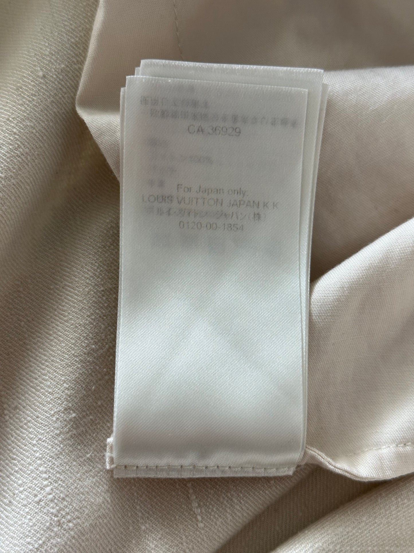 Louis Vuitton Beige Logo Baggy Pants