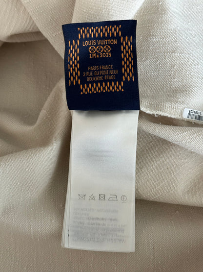 Louis Vuitton Beige Logo Button Up Shirt