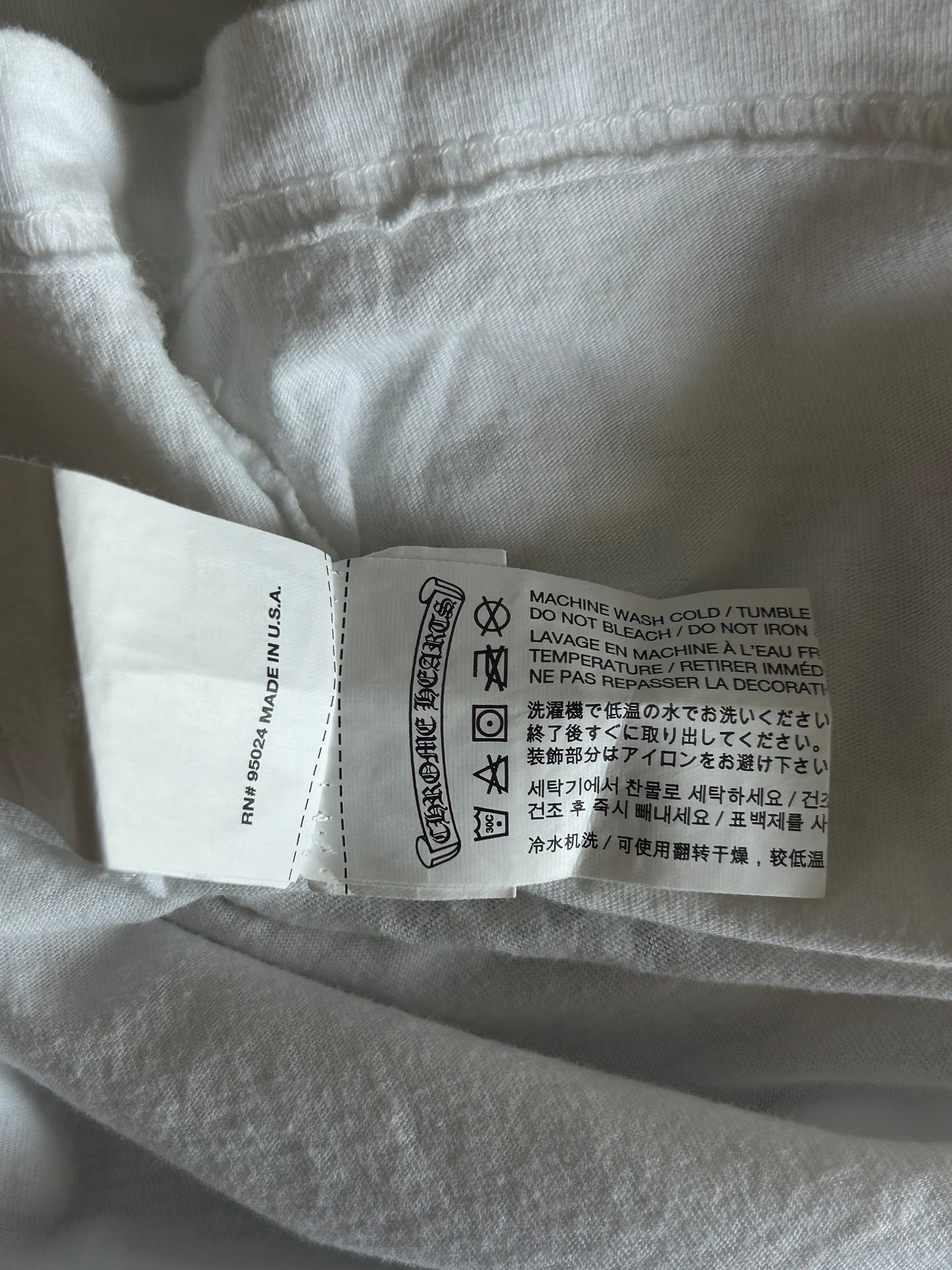 Chrome Hearts White & Black Cross T-Shirt