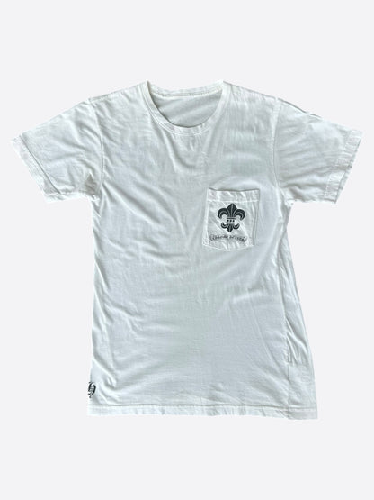 Chrome Hearts White & Black Fleur Logos T-Shirt