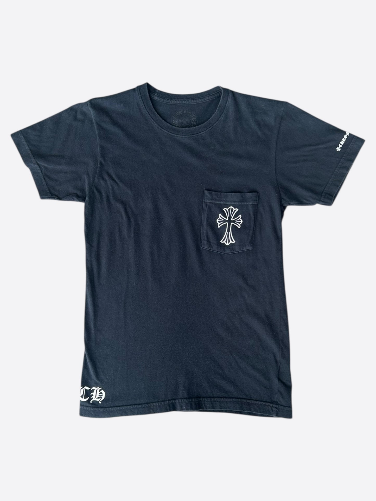 Chrome Hearts Black & White Cross Logo T-Shirt