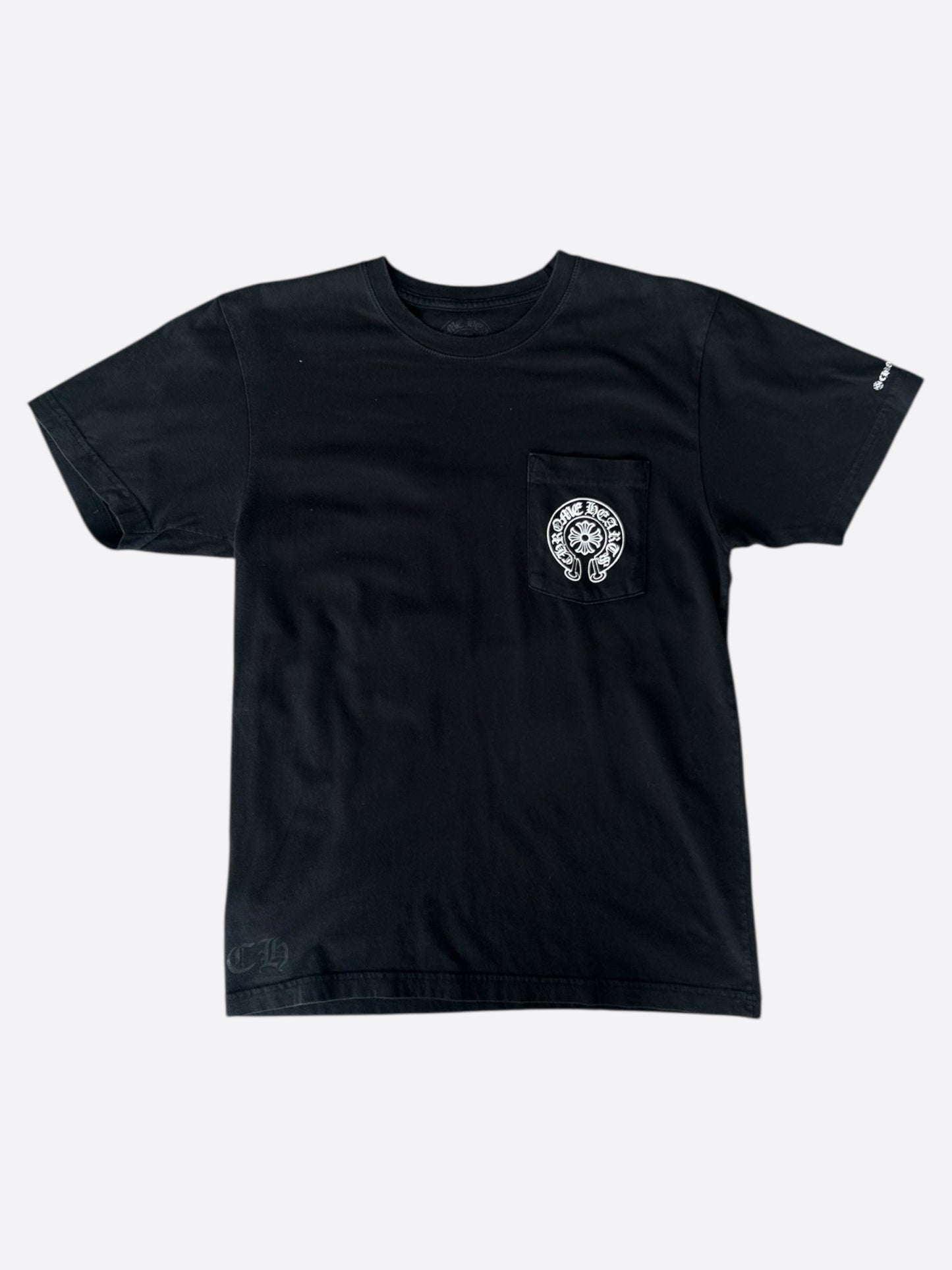 Chrome Hearts Black & White Cross Logo T-Shirt