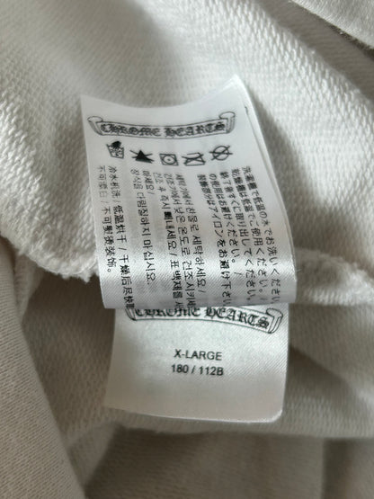 Chrome Hearts White & Black Cross Jacquard Horseshoe Logo Hoodie